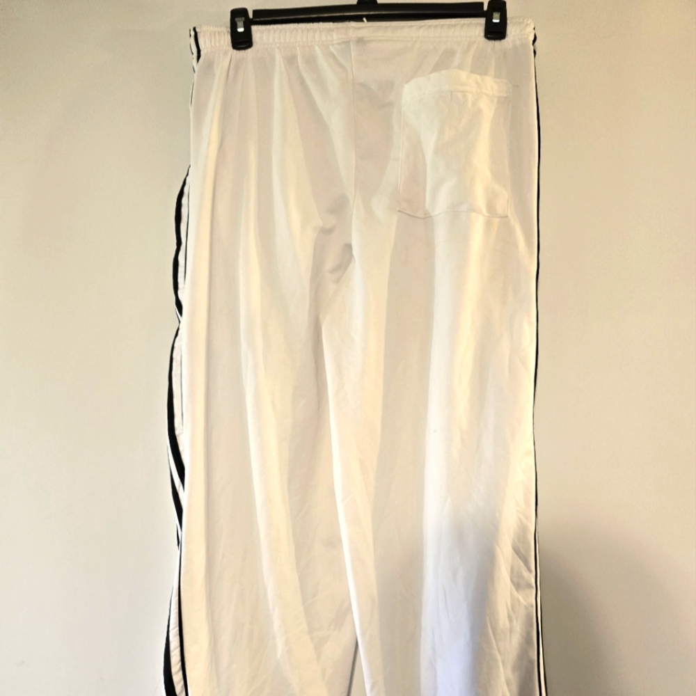 SHOOTERS SPORTS MEN'S JOGGER WHITE WITH BLUE STRIPES SIZE XXLARGE